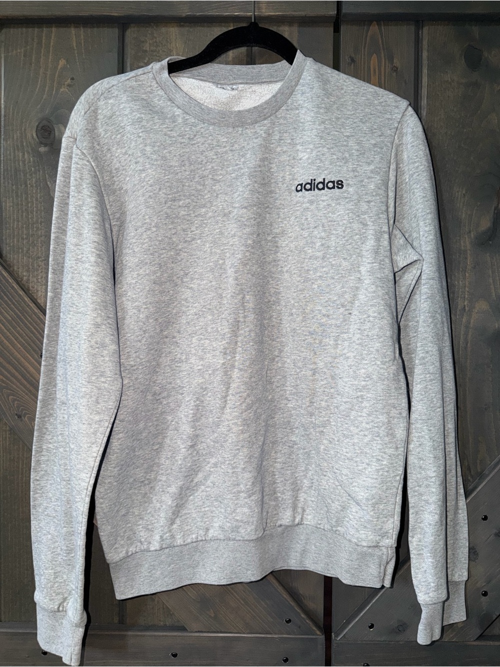 Adidas Crewneck Sweatshirt in Light Gray
